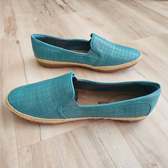 Turquoise/Teal Colored Clarks Danelly Ballet Flat Women's Size 10 - Picture 9 of 10